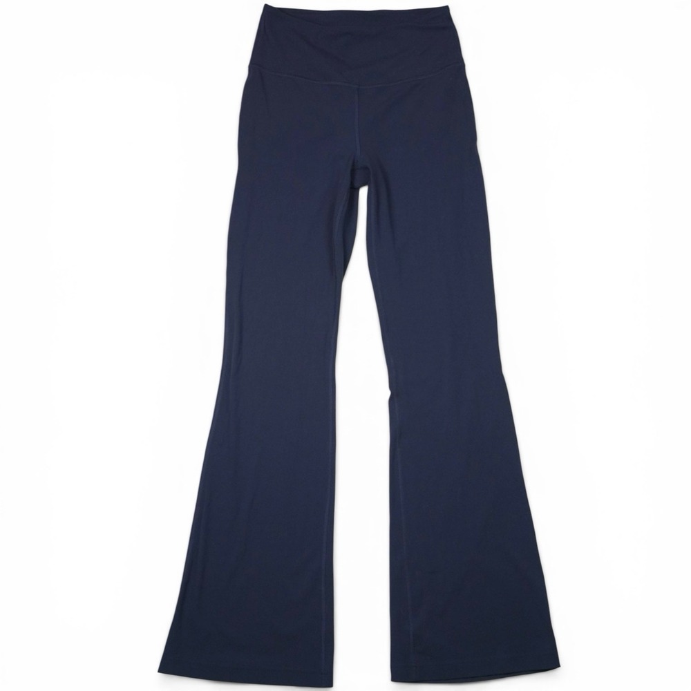 Lululemon Groove Nulu High Rise Flared Pant Navy Blue Size 8 Yoga Legging